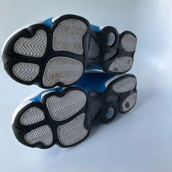 Air Jordan Sz.6Y White Gray and Italy Blue aSneakers - Picture 11 of 13